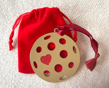 Load image into Gallery viewer, Heart of Pickleball - Holiday Ornament
