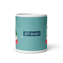 Load image into Gallery viewer, Pickleball Snowman Snowglobe - Ceramic Mug