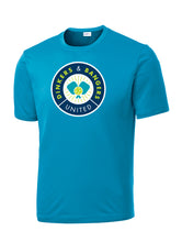 Load image into Gallery viewer, Dinkers &amp; Bangers United - Performance Pickleball Tee - Blue

