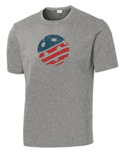 Load image into Gallery viewer, USA Pickleball Flag - Mens Performance Tee
