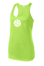 Load image into Gallery viewer, The Heart of Pickleball - Womens Performance Racerback Tank
