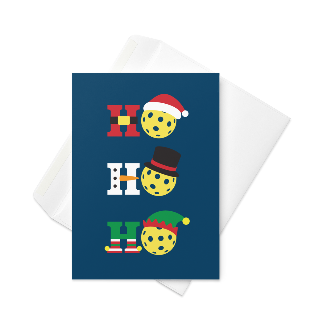 HO HO HO Pickleball - Holiday Greeting Cards (Set of 10)