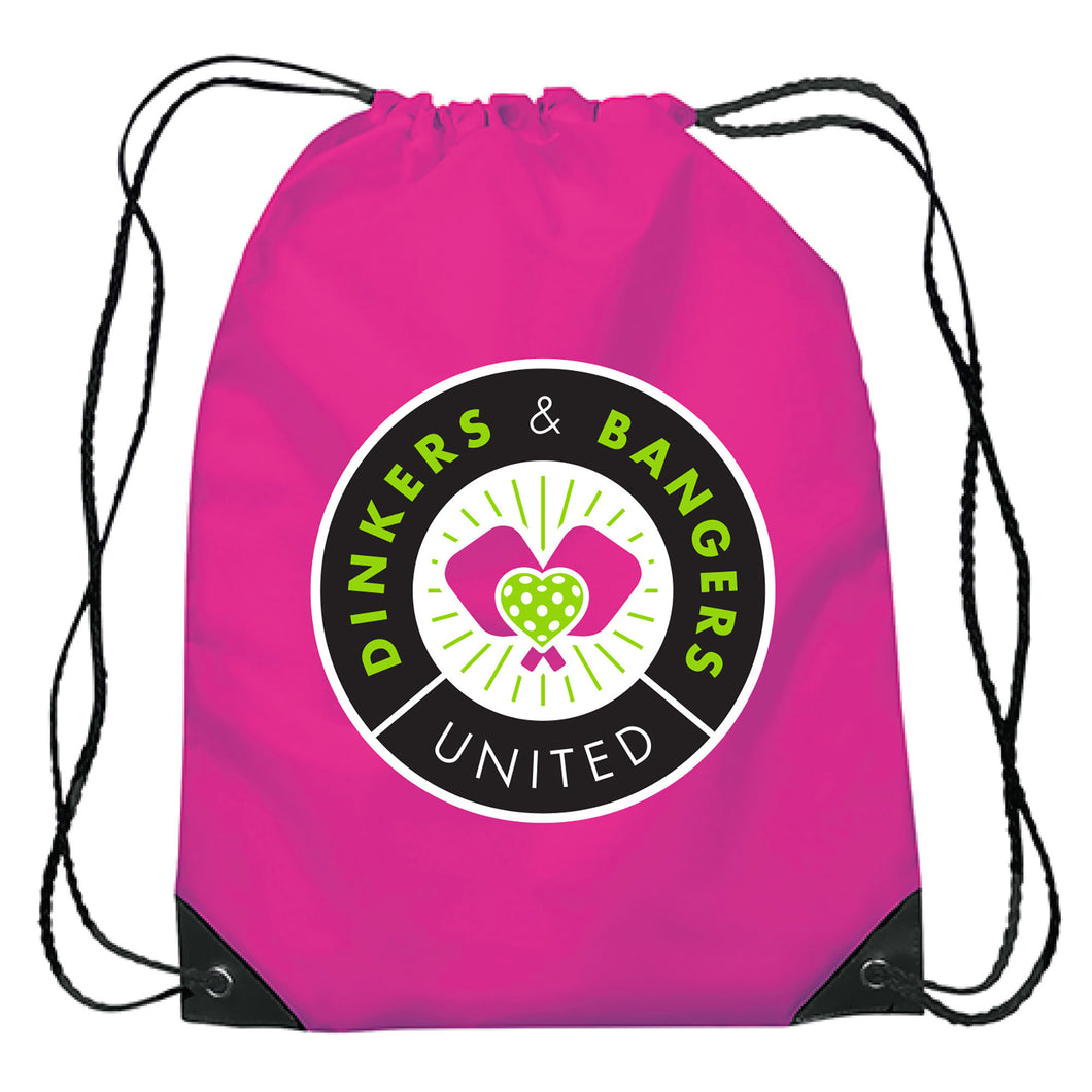 Dinkers & Bangers United™ - Love of the Game - Nylon Drawstring Bag