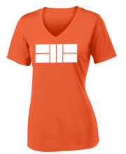 Load image into Gallery viewer, Pickleball Court - Womens Performance V Neck Tee