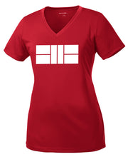 Load image into Gallery viewer, Pickleball Court - Womens Performance V Neck Tee