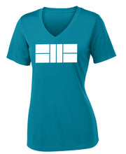 Load image into Gallery viewer, Pickleball Court - Womens Performance V Neck Tee