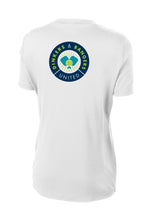 Load image into Gallery viewer, Dinkers &amp; Bangers United™ Womens Performance Pickleball Tee - Back View
