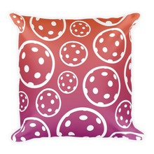 Load image into Gallery viewer, Summer Fun - Pickleball Pillow - 18” x 18”