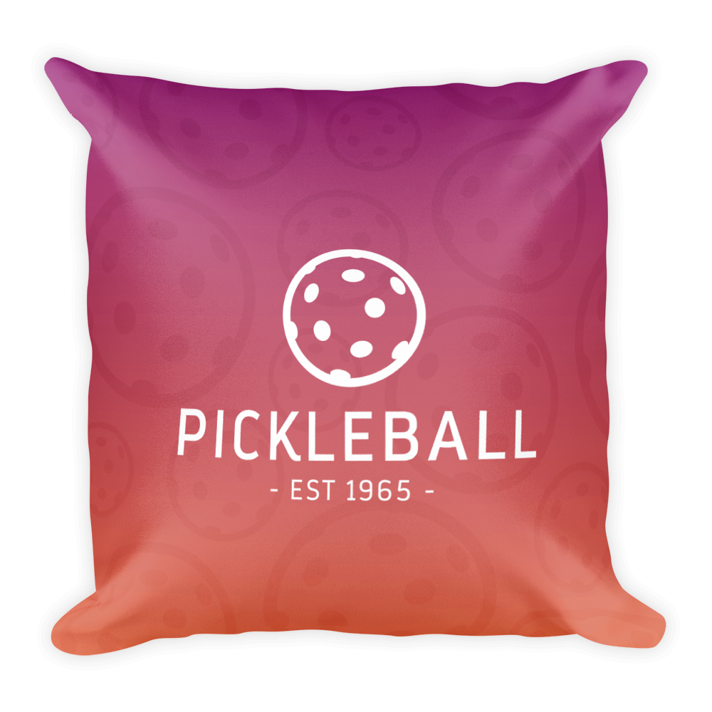 Summer Fun - Pickleball Pillow - 18” x 18”