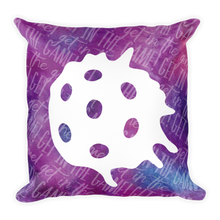 Load image into Gallery viewer, Splash Ball - Watercolor Pickleball Pillow - 18" x 18"