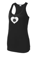 Load image into Gallery viewer, Pickleball LOVE - Womens Performance Racerback Tank