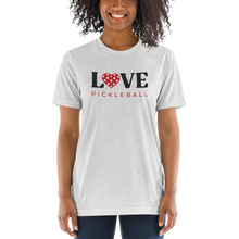 Load image into Gallery viewer, Pickleball LOVE Letter - Womens Triblend Tee
