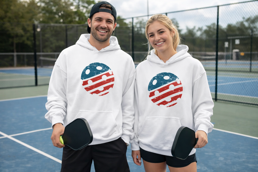 USA Pickleball Flag - Women's Hoodie