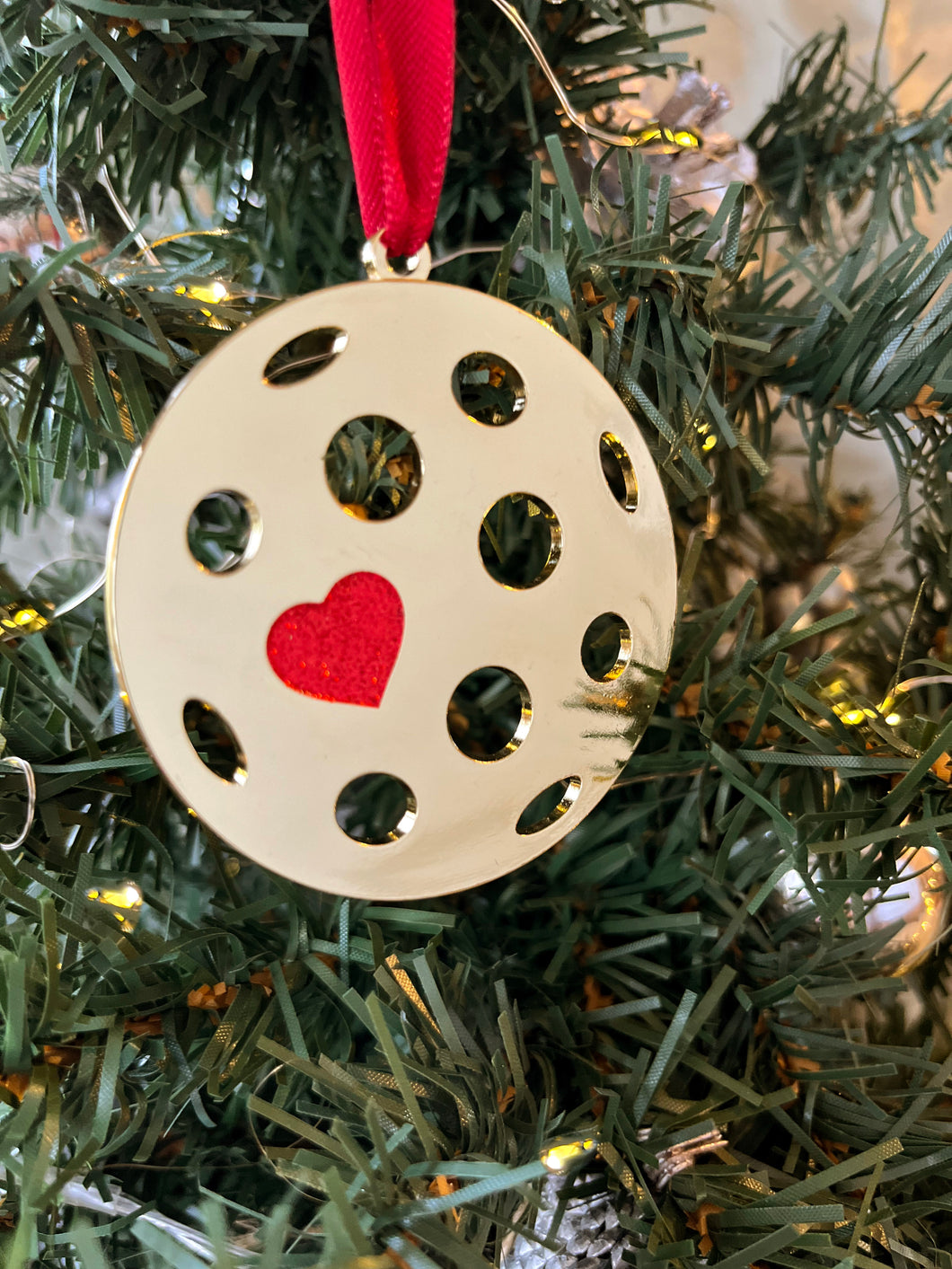 Heart of Pickleball - Holiday Ornament