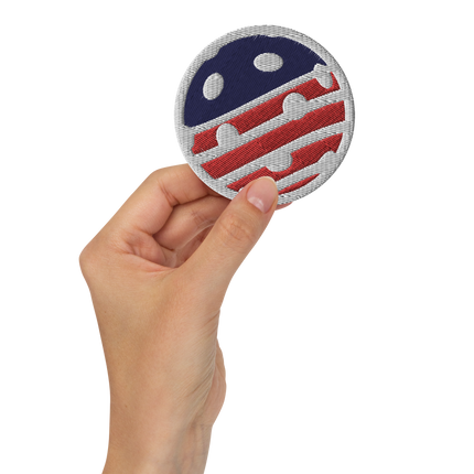 USA Pickleball Flag - Embroidered Patch