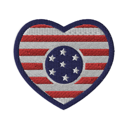 LOVE USA Flag - Embroidered Patch