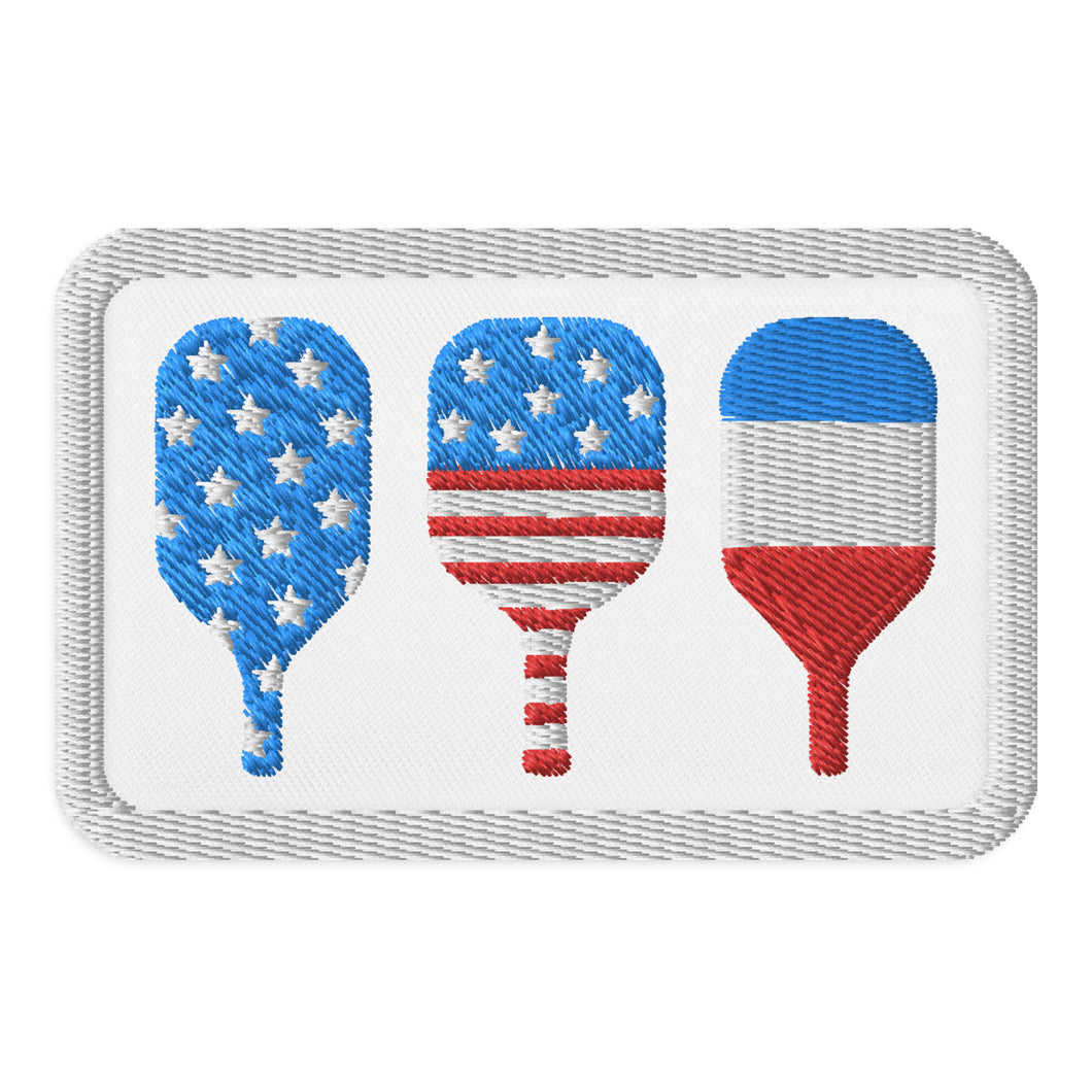 Stars & Stripes Paddles - Embroidered Patch