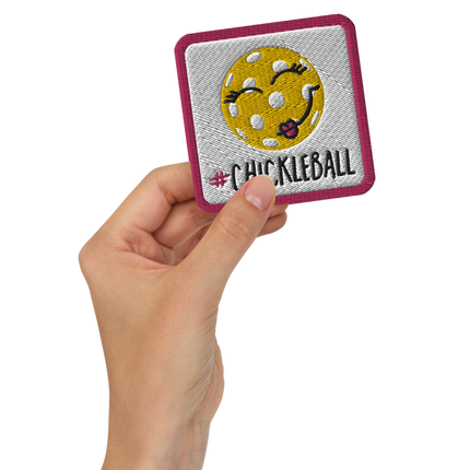 Chickleball™ Smiley - Embroidered Patch