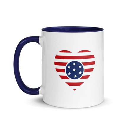 Love USA Flag - Ceramic Mug
