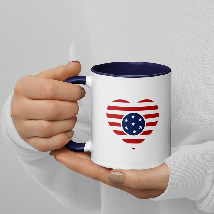 Love USA Flag - Ceramic Mug