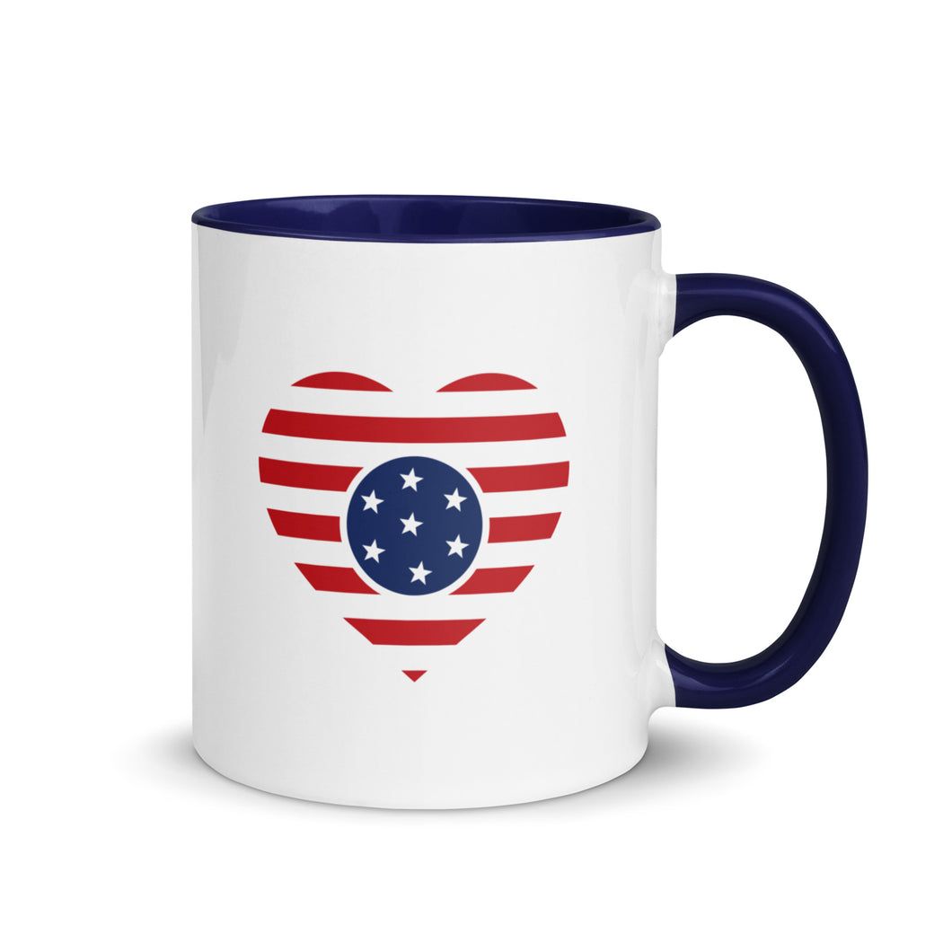 Love USA Flag - Ceramic Mug