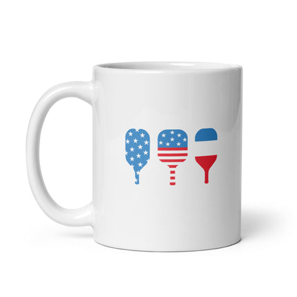 Stars & Stripes Paddles - Ceramic Mug