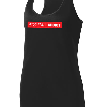 Pickleball Addict - Womens Performance Racerback Tank