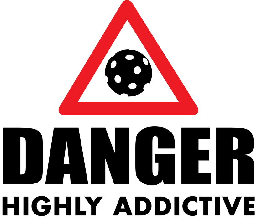 Danger Highly Addictive Custom Pickleball Design