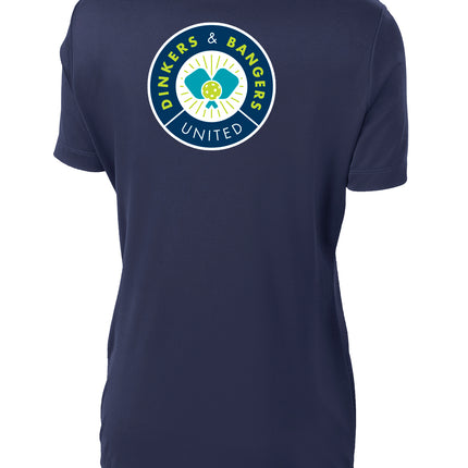 Dinkers & Bangers United™ - Womens Short Sleeve Performance Tee - 2 Sided