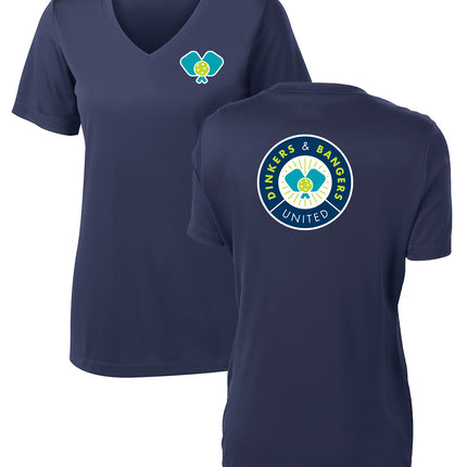 Dinkers & Bangers United™ - Womens Short Sleeve Performance Tee - 2 Sided