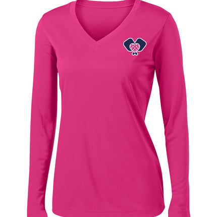 Dinkers & Bangers PINK UNITED - Women's Performance Long Sleeve Tee