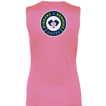 Dinkers & Bangers PINK UNITED - Women's Performance Sleeveless Tee