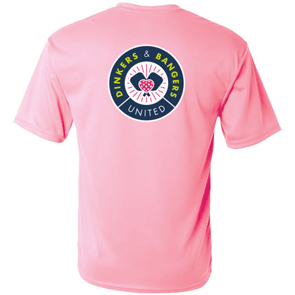 Dinkers & Bangers PINK UNITED - Men's Performance Tee