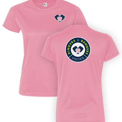 Dinkers & Bangers PINK UNITED - Women's Performance Tee