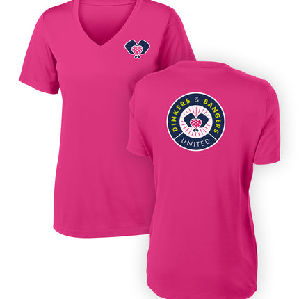 Dinkers & Bangers PINK UNITED - Women's Performance Tee