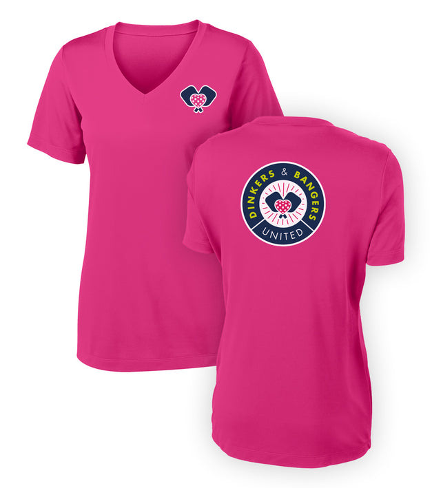 Dinkers & Bangers PINK UNITED - Women's Performance Tee