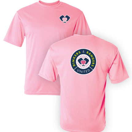 Dinkers & Bangers PINK UNITED - Men's Performance Tee