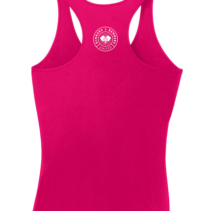 Pickleball. Cheaper Than Therapy. - Womens Performance Racerback Tank