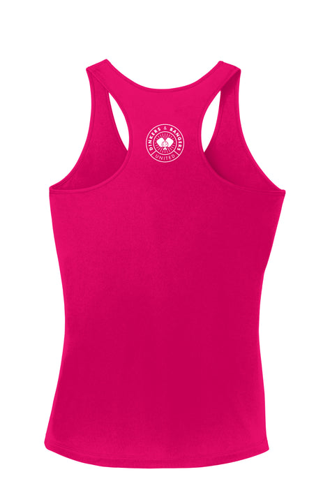 Pickleball. Cheaper Than Therapy. - Womens Performance Racerback Tank