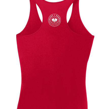 I Heart Pickleball - Womens Performance Racerback Tank