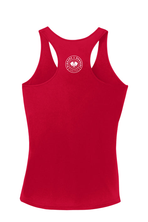 I Heart Pickleball - Womens Performance Racerback Tank