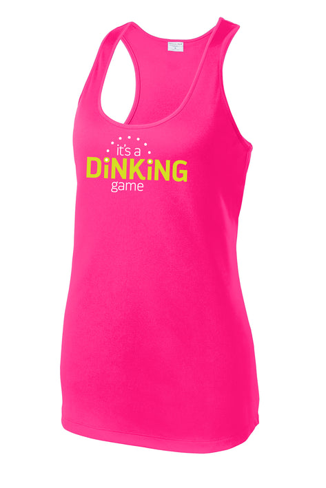 It's a Dinking Game - Womens Performance Racerback Tank