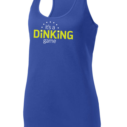 It's a Dinking Game - Womens Performance Racerback Tank