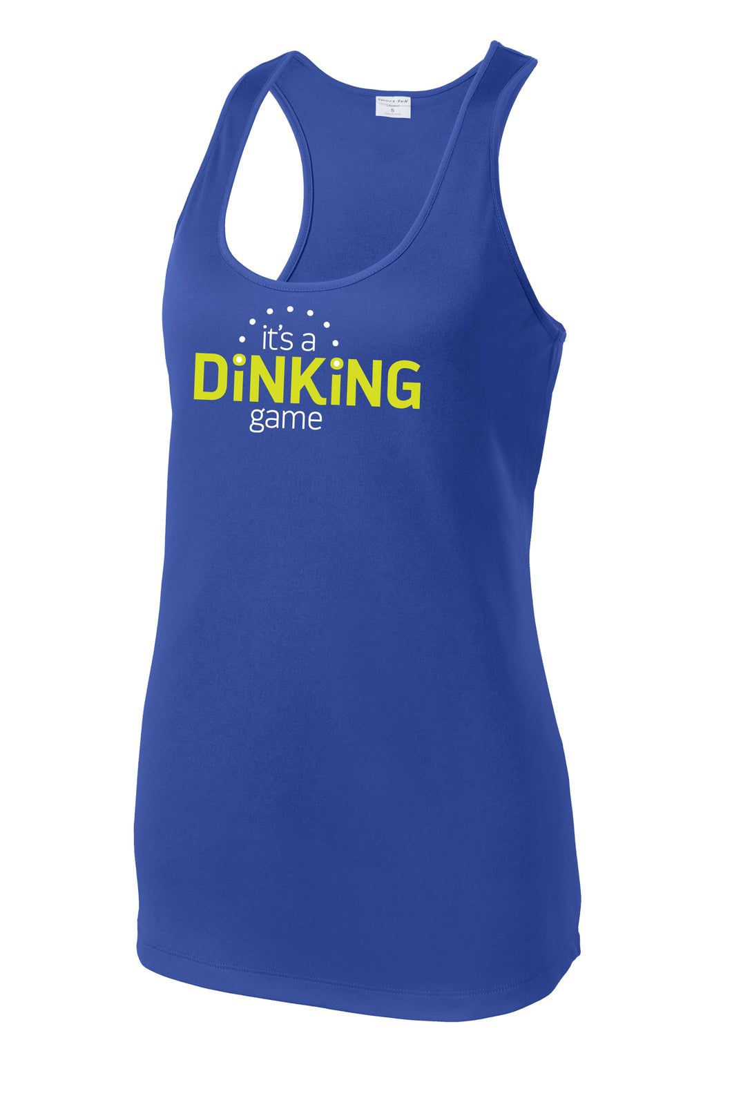 It's a Dinking Game - Womens Performance Racerback Tank