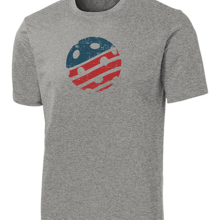 USA Pickleball Flag - Mens Performance Tee