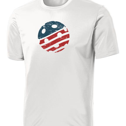 USA Pickleball Flag - Mens Performance Tee
