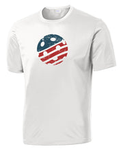 Load image into Gallery viewer, USA Pickleball Flag - Mens Performance Tee
