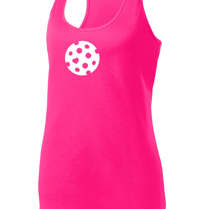 The Heart of Pickleball - Womens Performance Racerback Tank