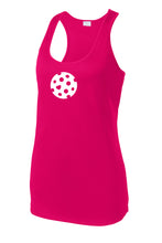 Load image into Gallery viewer, The Heart of Pickleball - Womens Performance Racerback Tank

