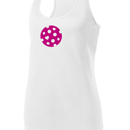 The Heart of Pickleball - Womens Performance Racerback Tank